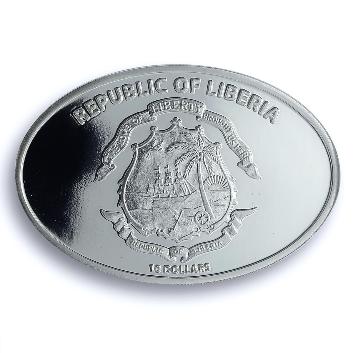 Liberia 10 dollars Titanic Expedition KM-1019 Ship PF 70 NGC silver coin 2005