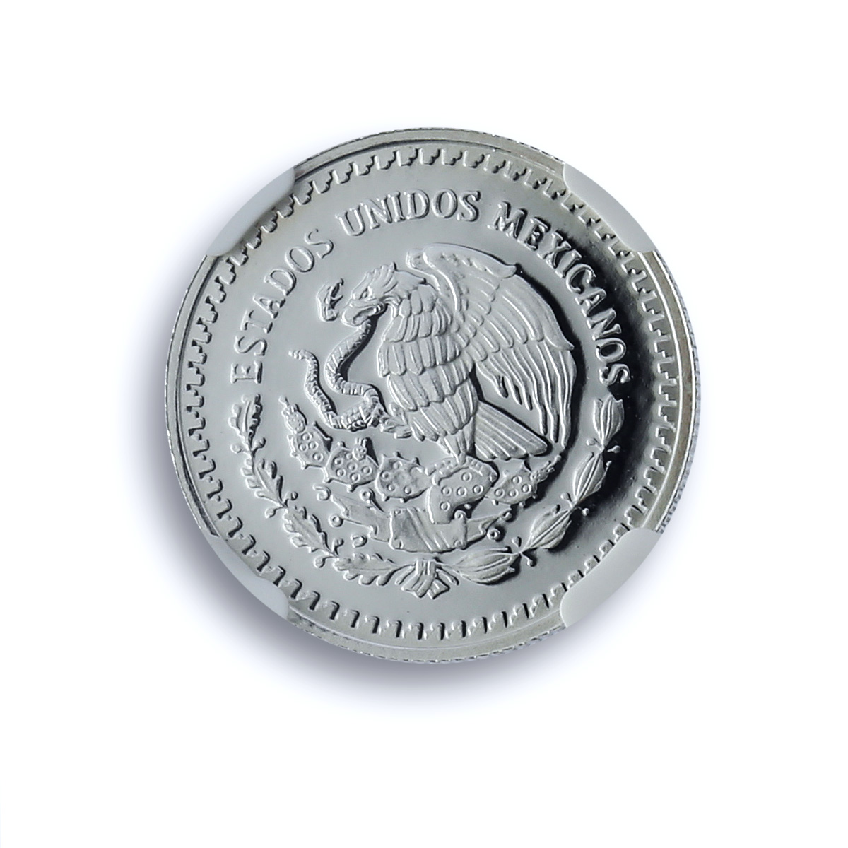 Mexico 1/10 onza Libertad Angel of Independence KM-543 PF69 NGC silver coin 1992