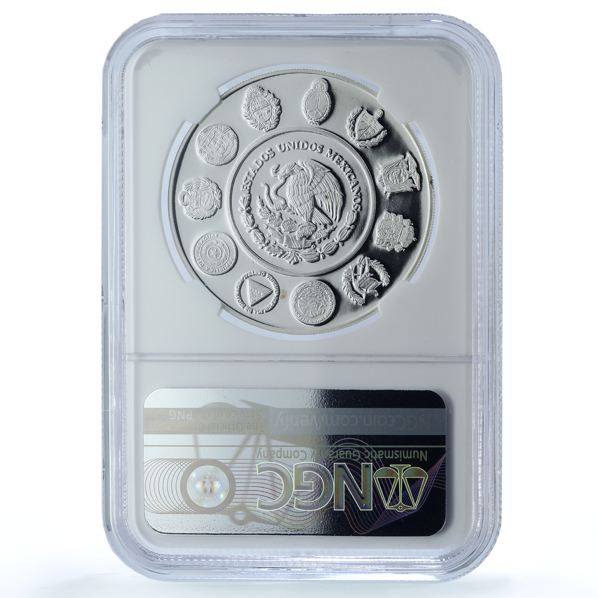 Mexico 5 pesos Cowboy KM-670 Ibero-American Horse PF 69 NGC silver coin 2000