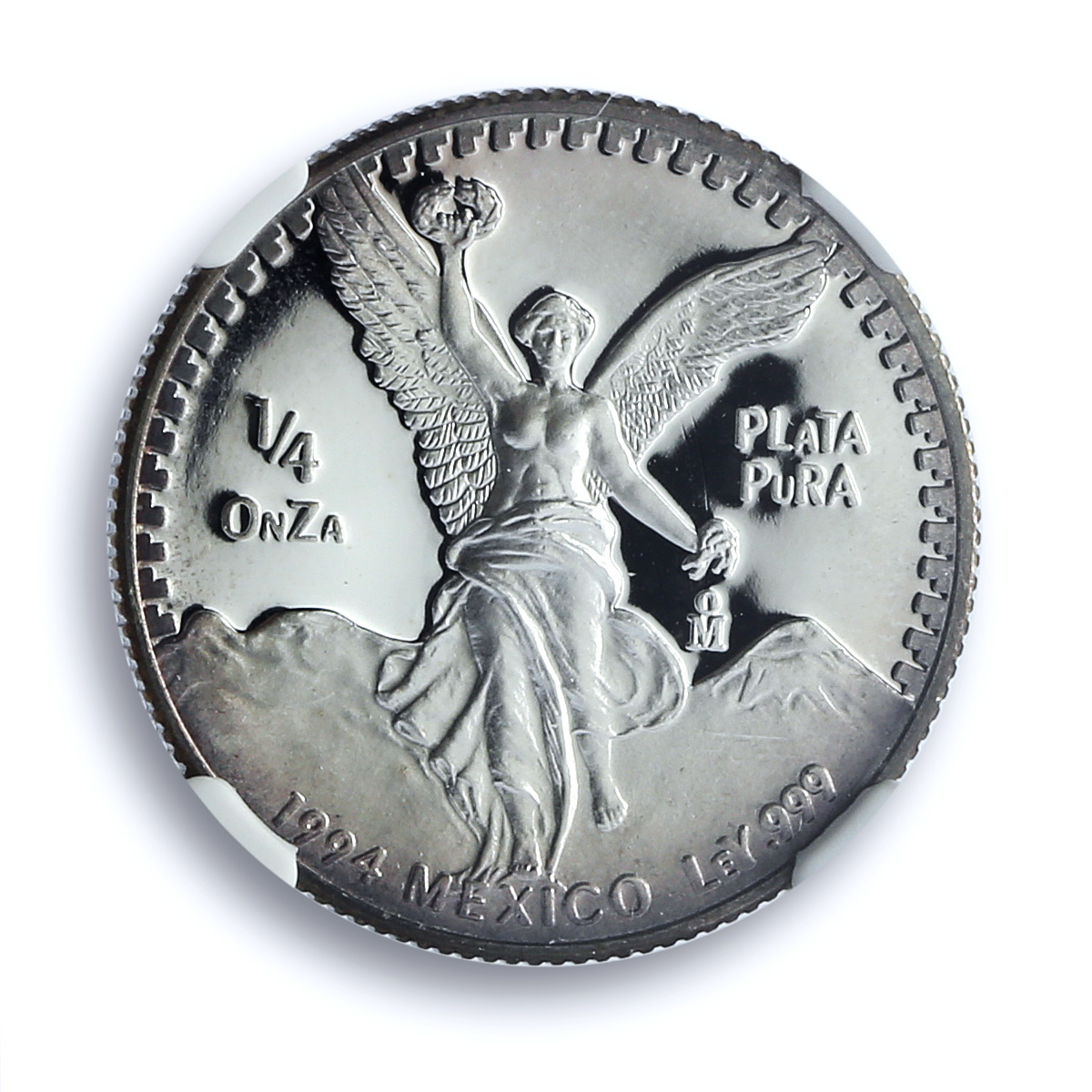 Mexico 1/4 onza Libertad Angel of Independence KM-544 PF 68 NGC silver coin 1994 Mexico 1/4 onza Libertad Angel of Independence KM-544 PF 68 NGC silver coin 1994