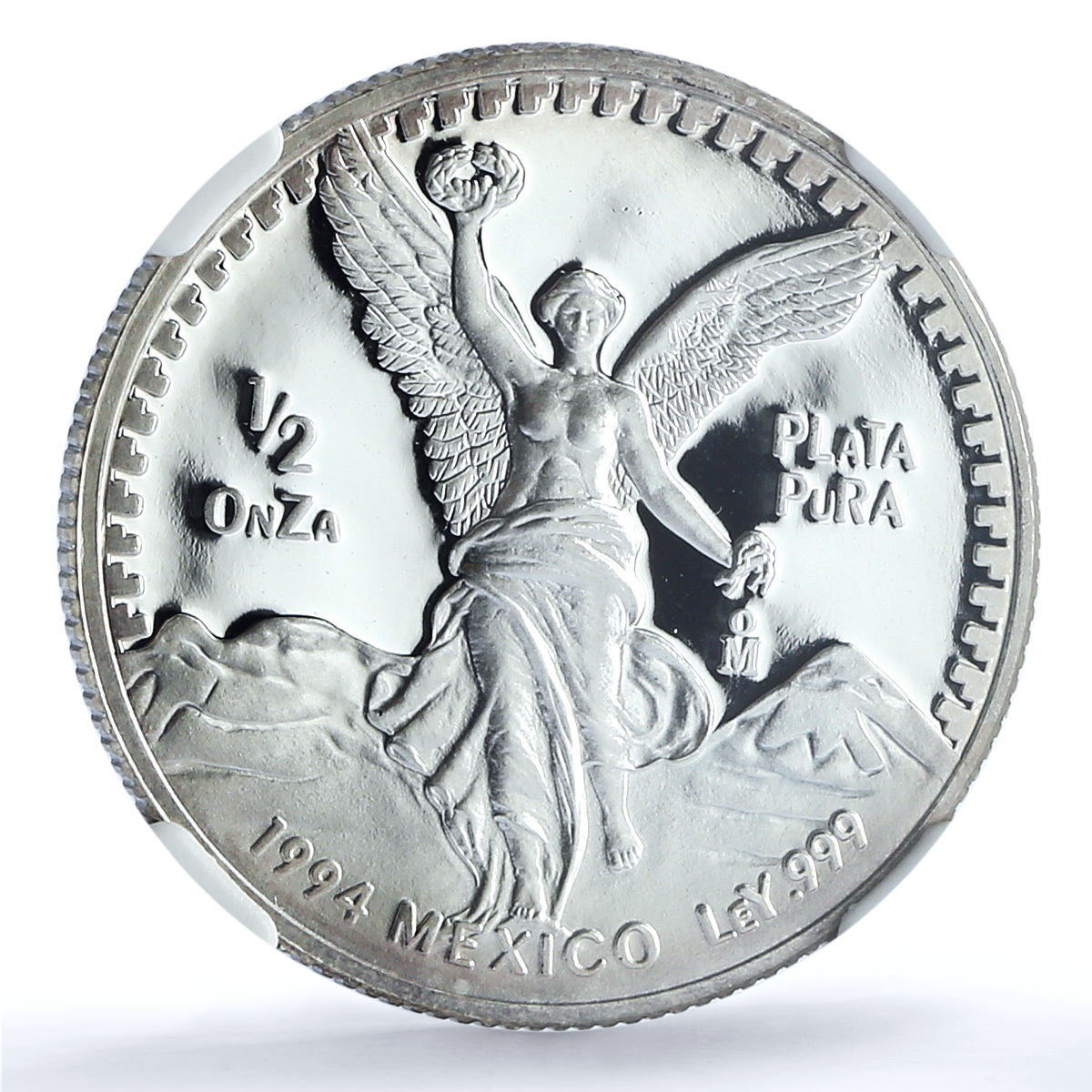 Mexico 1/2 onza Libertad Angel of Independence KM-545 PF 69 NGC silver coin 1994 Mexico 1/2 onza Libertad Angel of Independence KM-545 PF 69 NGC silver coin 1994