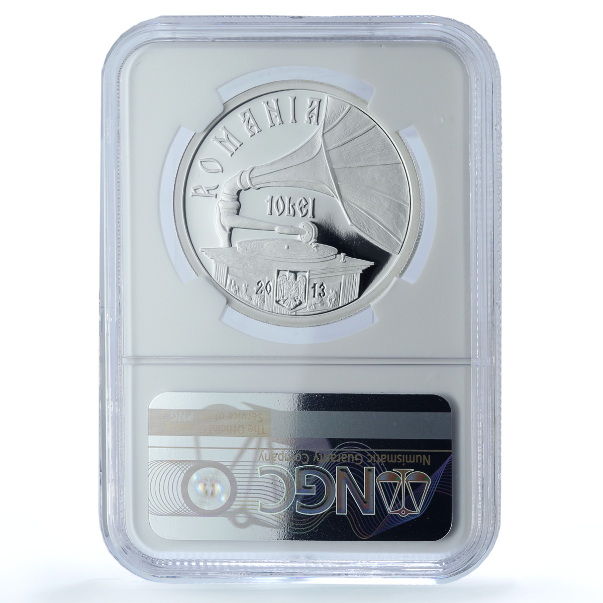 Romania 10 lei Maria Tanase KM-323 Music Singer PF 70 NGC silver coin 2013