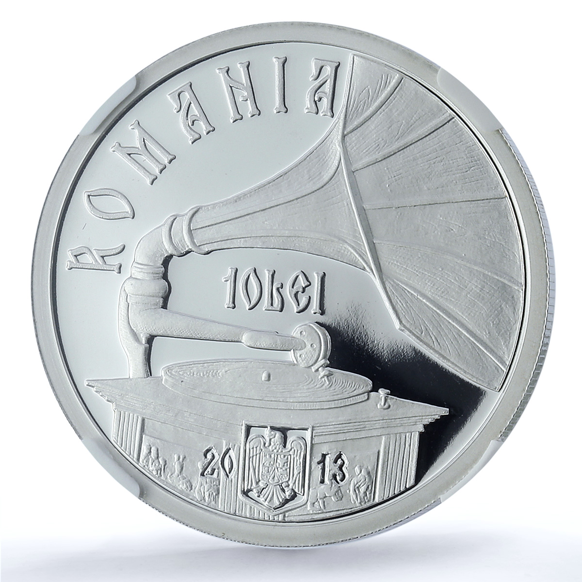 Romania 10 lei Maria Tanase KM-323 Music Singer PF 70 NGC silver coin 2013