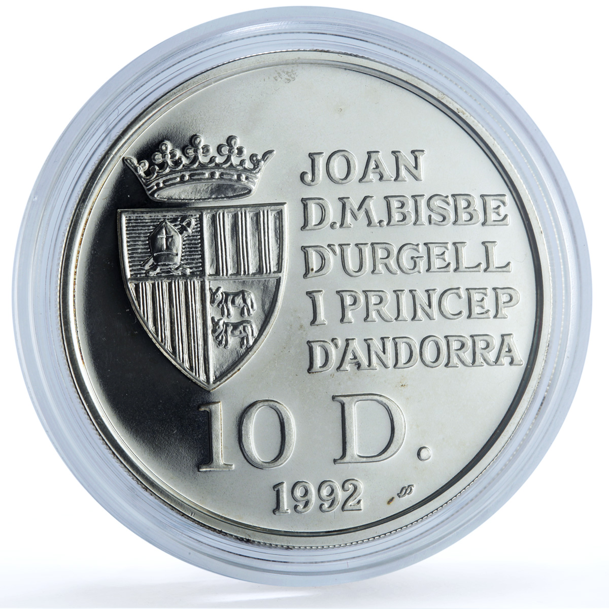 Andorra 10 diners Red Squirrel KM-74 Wildlife Fauna proof silver coin 1992