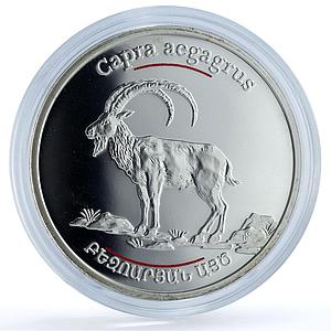 Armenia 100 dram Wild Goat KM-167 Wildlife Fauna proof silver coin 2008