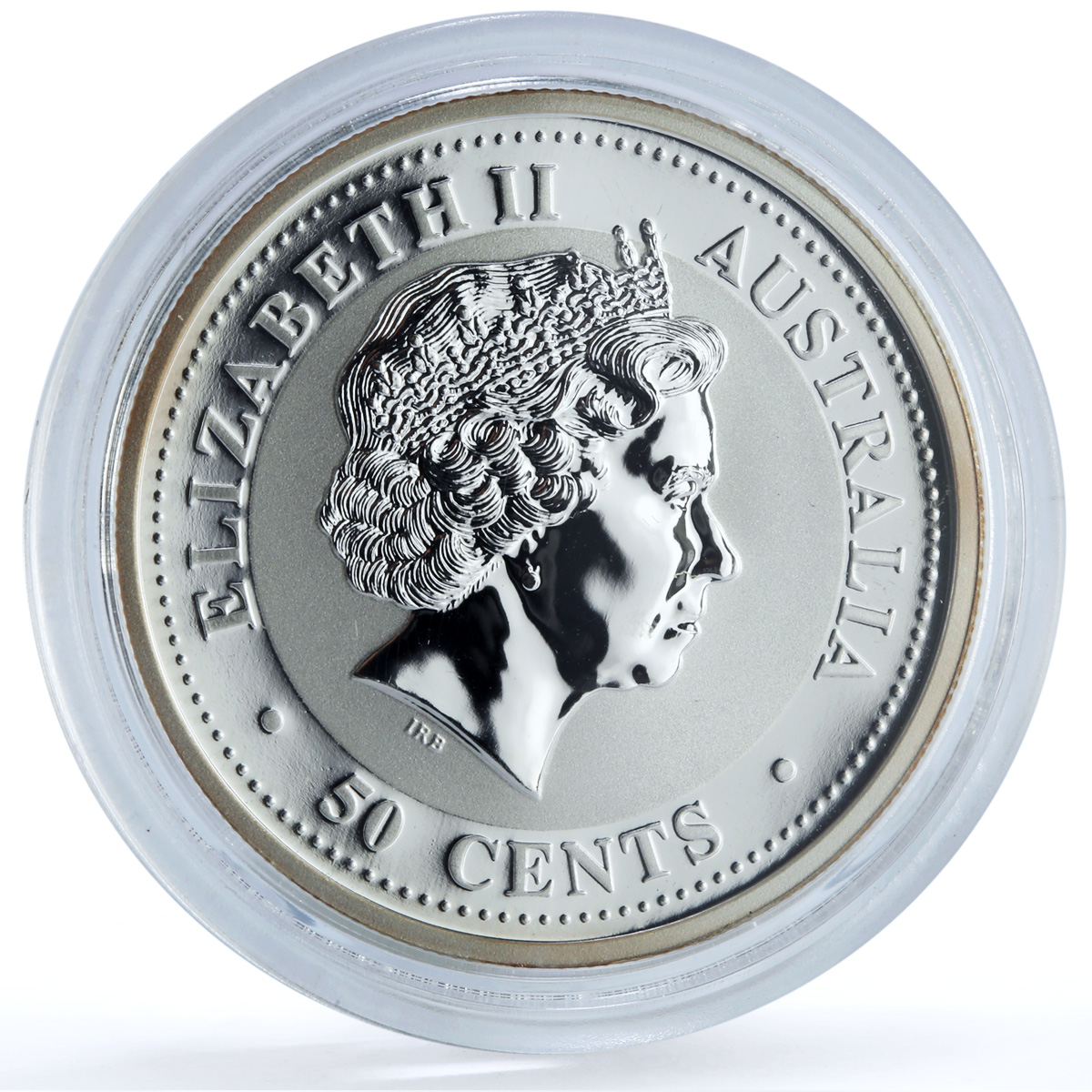 Australia 50 cents Year of the Rooster KM-791 Lunar Series 1 silver coin 2005