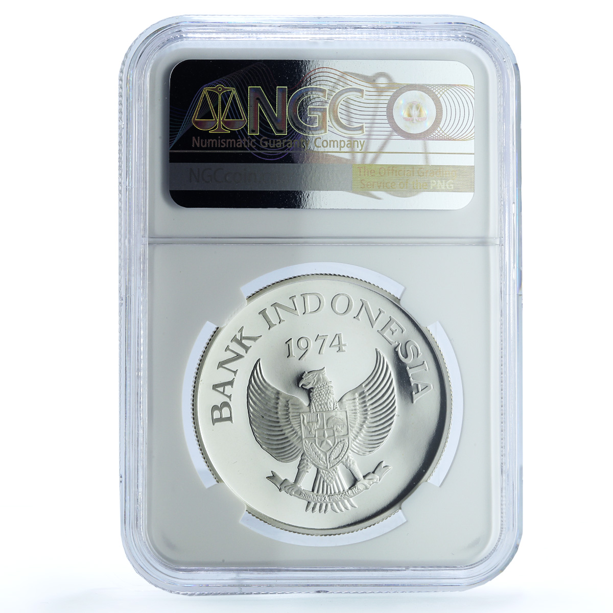 Indonesia 2000 rupiah Javan Tiger KM-39a Fauna Cat PF 69 NGC silver coin 1974 Indonesia 2000 rupiah Javan Tiger KM-39a Fauna Cat PF 69 NGC silver coin 1974