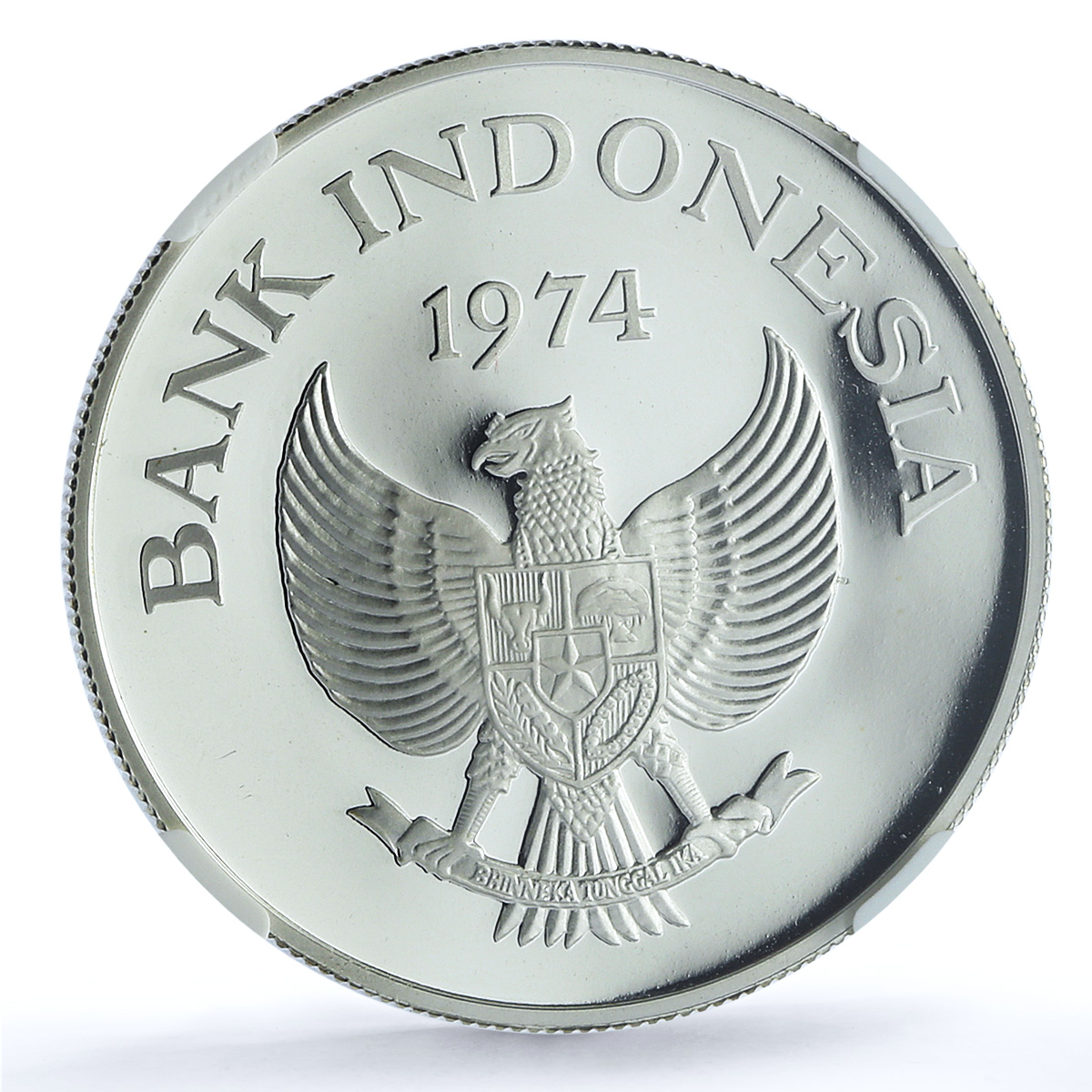 Indonesia 2000 rupiah Javan Tiger KM-39a Fauna Cat PF 69 NGC silver coin 1974 Indonesia 2000 rupiah Javan Tiger KM-39a Fauna Cat PF 69 NGC silver coin 1974
