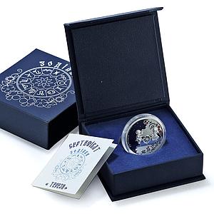 Niue 1 dollar Libra Coloured Zodiac Signs Scales proof silver coin 2019