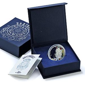 Niue 1 dollar Leo Coloured Zodiac Signs Lion proof silver coin 2019