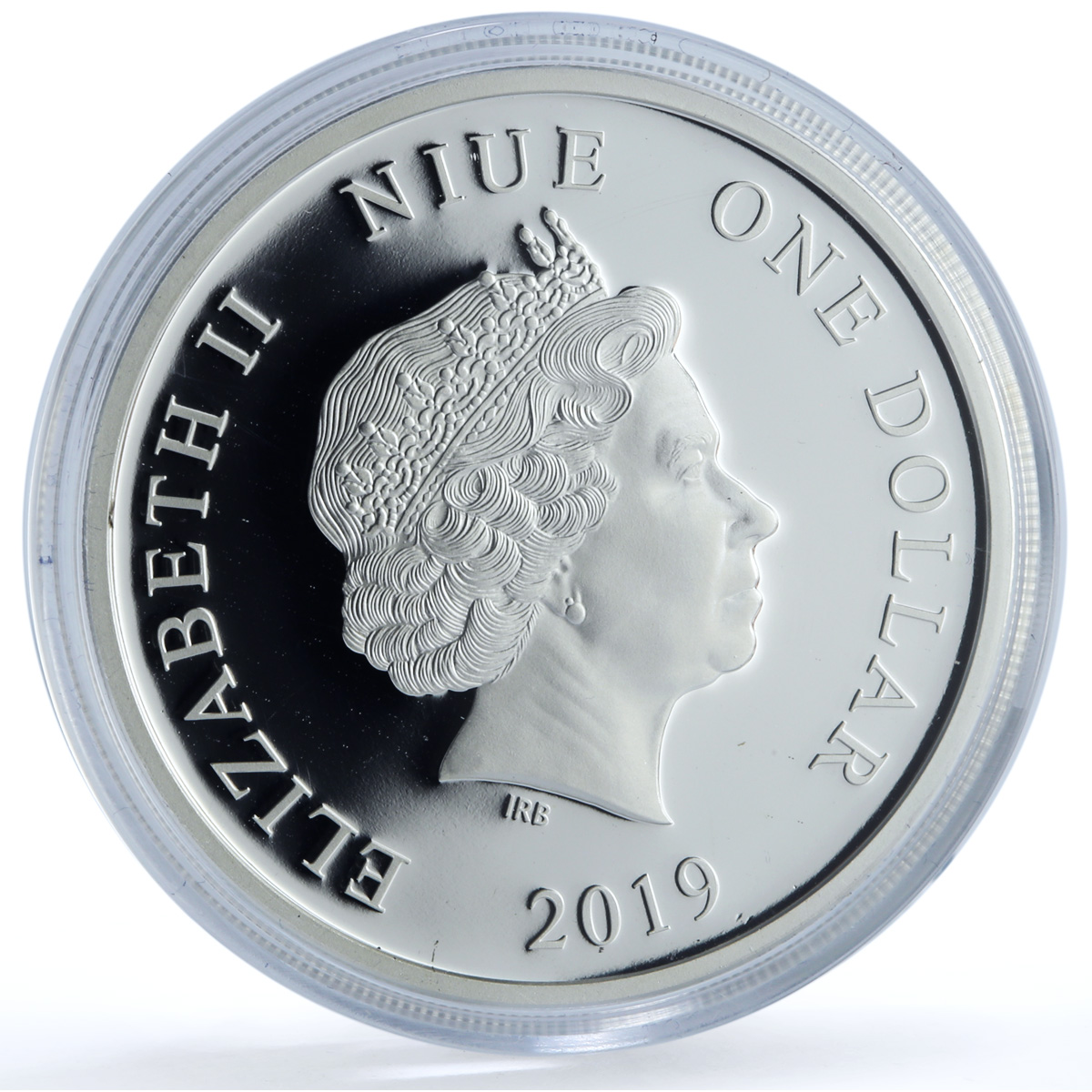 Niue 1 dollar Aquarius Coloured Zodiac Signs proof silver coin 2019