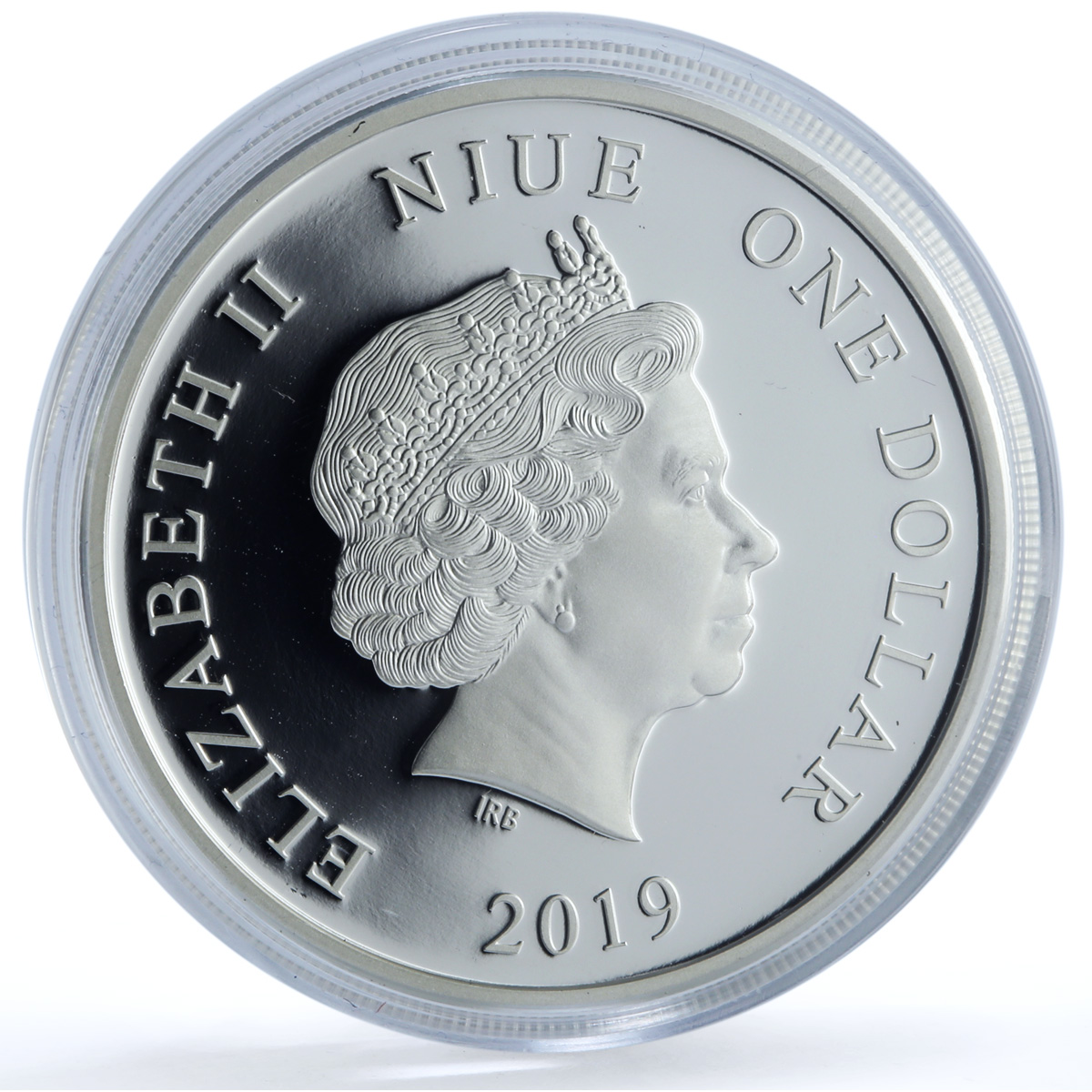 Niue 1 dollar Aries Coloured Zodiac Signs Sheep proof silver coin 2019