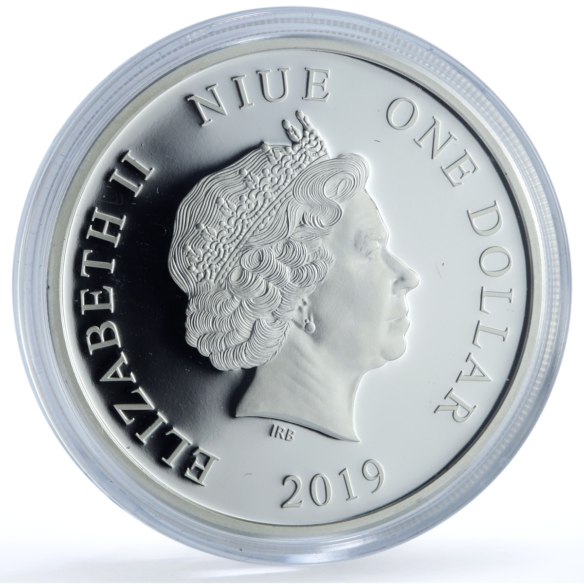 Niue 1 dollar Taurus Coloured Zodiac Signs Bull proof silver coin 2019