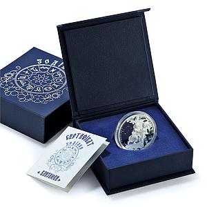 Niue 1 dollar Gemini Coloured Zodiac Signs Children proof silver coin 2019