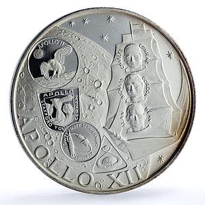 Fujairah 10 riyals Apollo XII KM-5 Space Moon Landing proof silver coin 1970