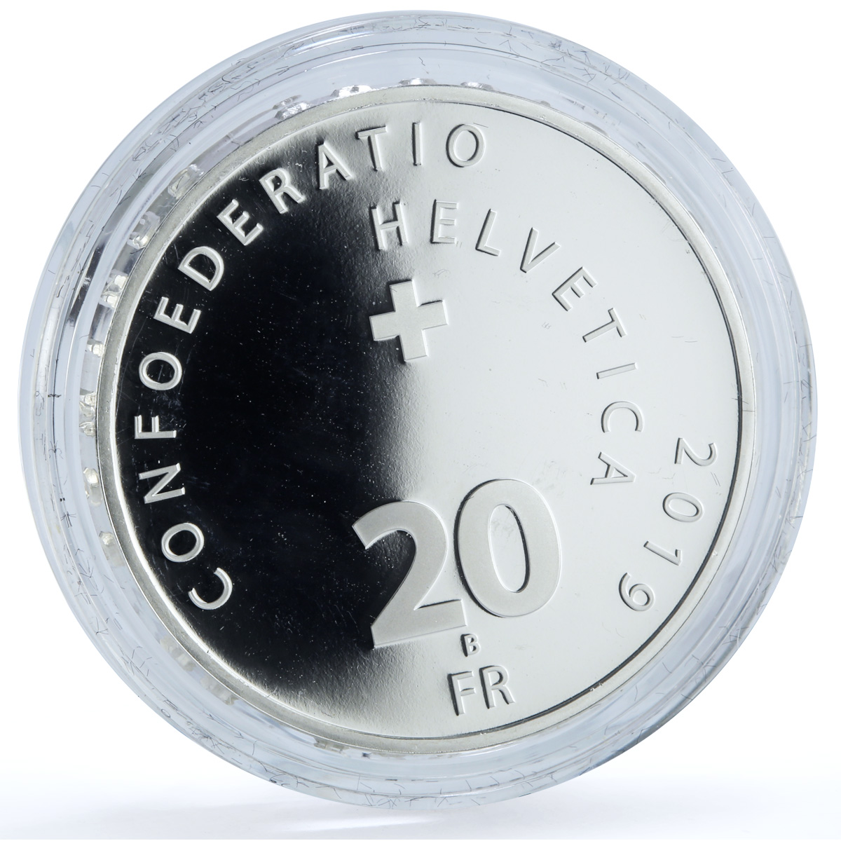 Switzerland 20 francs Circus Knie Coloured KM-175 Culture proof silver coin 2019