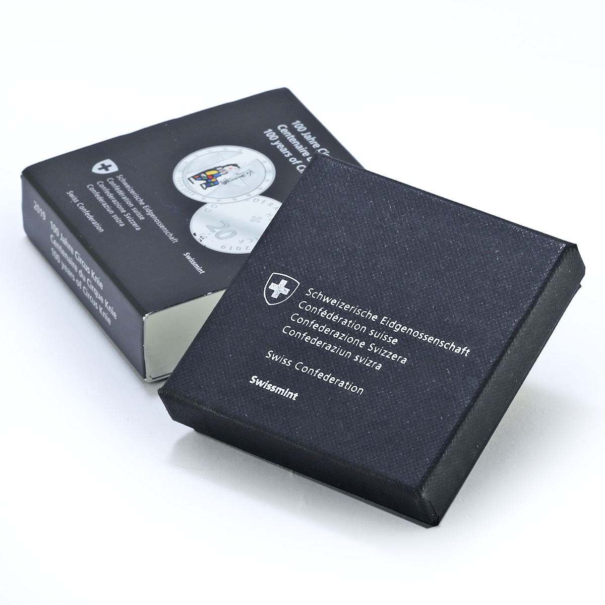 Switzerland 20 francs Circus Knie Coloured KM-175 Culture proof silver coin 2019