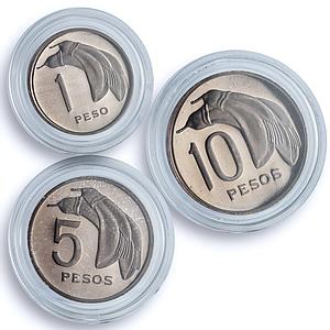 Uruguay Various Set Oriental Republic Patterns KM-Pn87 proof silver coin 1969