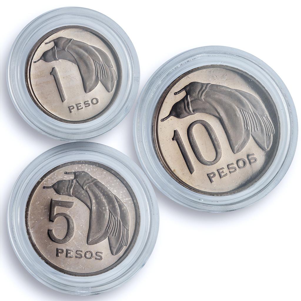 Uruguay Various Set Oriental Republic Patterns KM-Pn87 proof silver coin 1969