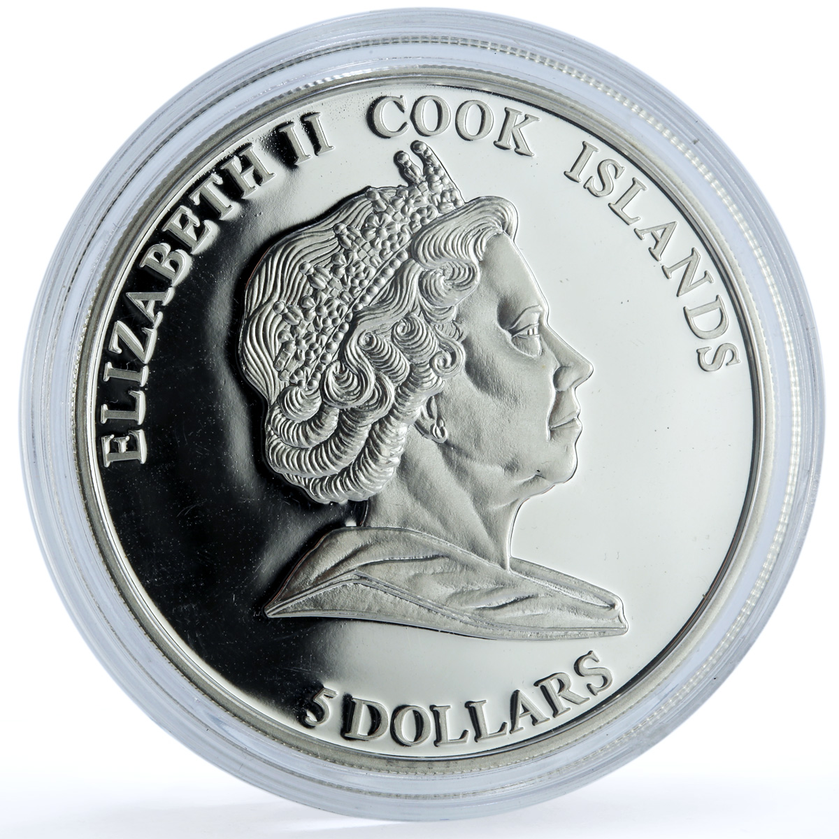 Cook Islands 5 dollars Napoleon Campagne France KM-1331 Horse silver coin 2009