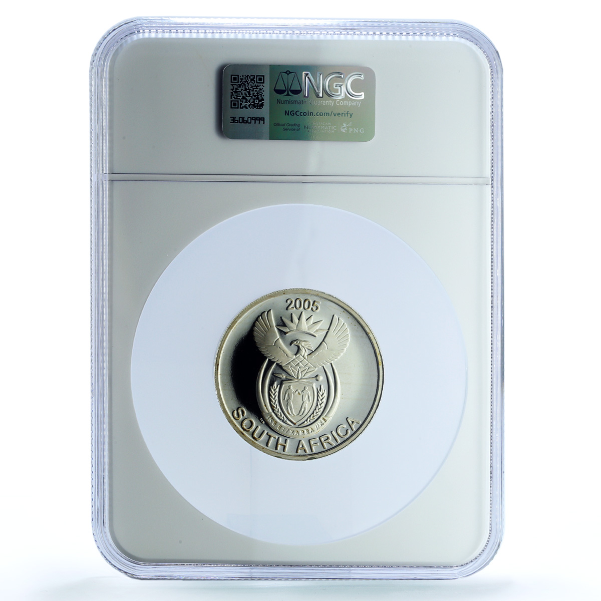 South Africa 50 cents Wild Dog KM-323 Wildlife Fauna PF 70 NGC silver coin 2005 South Africa 50 cents Wild Dog KM-323 Wildlife Fauna PF 70 NGC silver coin 2005