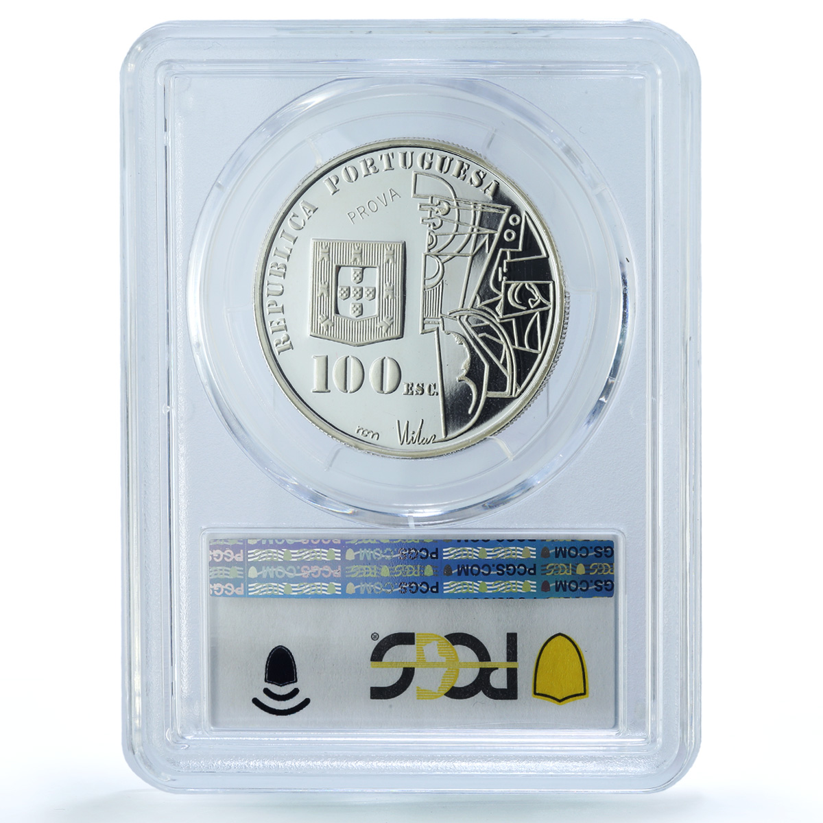 Portugal 100 escudos Cardoso Probe KM-644-a Art PR 68 PCGS silver coin 1987 Portugal 100 escudos Cardoso Probe KM-644-a Art PR 68 PCGS silver coin 1987