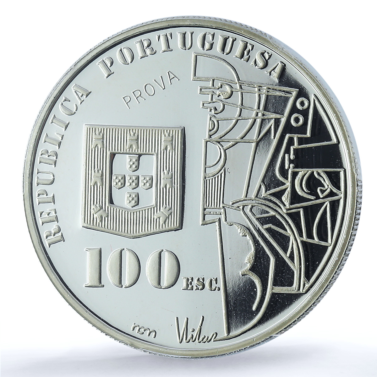 Portugal 100 escudos Cardoso Probe KM-644-a Art PR 68 PCGS silver coin 1987 Portugal 100 escudos Cardoso Probe KM-644-a Art PR 68 PCGS silver coin 1987