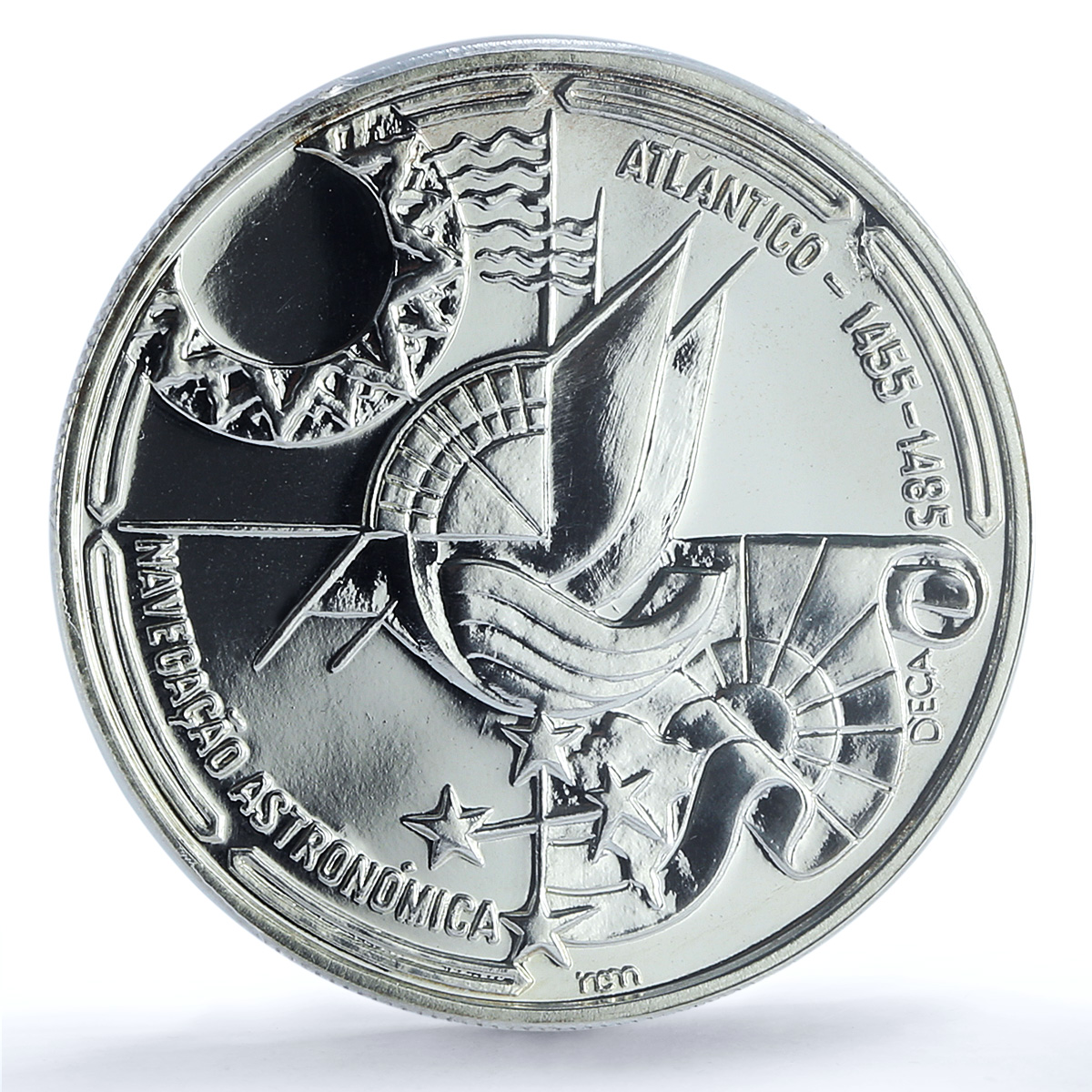 Portugal 100 escudos Navigation Probe KM-649a Ship SP 69 PCGS silver coin 1990 Portugal 100 escudos Navigation Probe KM-649a Ship SP 69 PCGS silver coin 1990