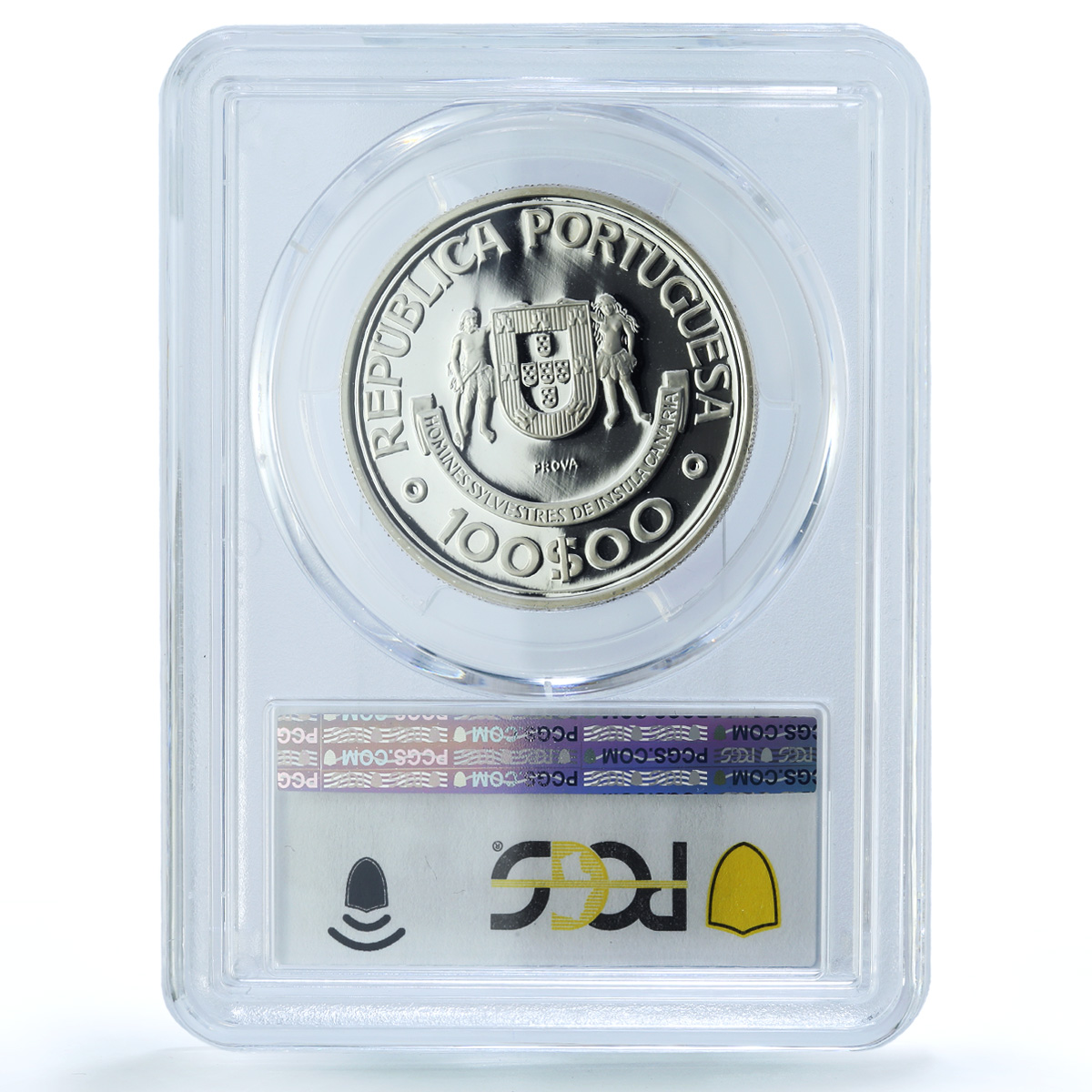 Portugal 100 escudos Canary Islands Probe KM-646a Ship PR 69 PCGS Ag coin 1989 Portugal 100 escudos Canary Islands Probe KM-646a Ship PR 69 PCGS Ag coin 1989