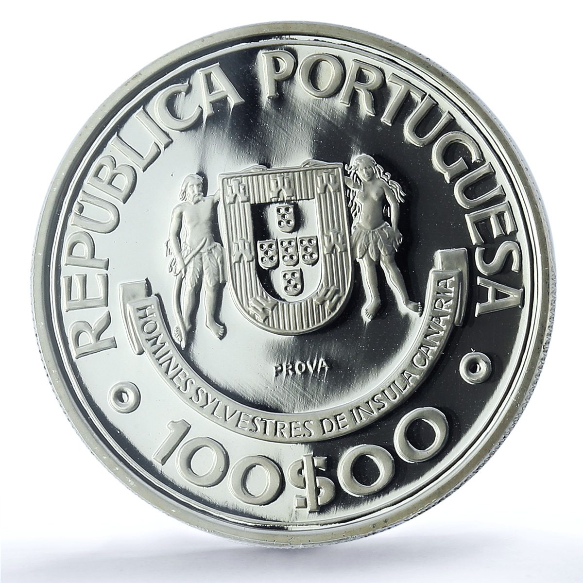 Portugal 100 escudos Canary Islands Probe KM-646a Ship PR 69 PCGS Ag coin 1989 Portugal 100 escudos Canary Islands Probe KM-646a Ship PR 69 PCGS Ag coin 1989