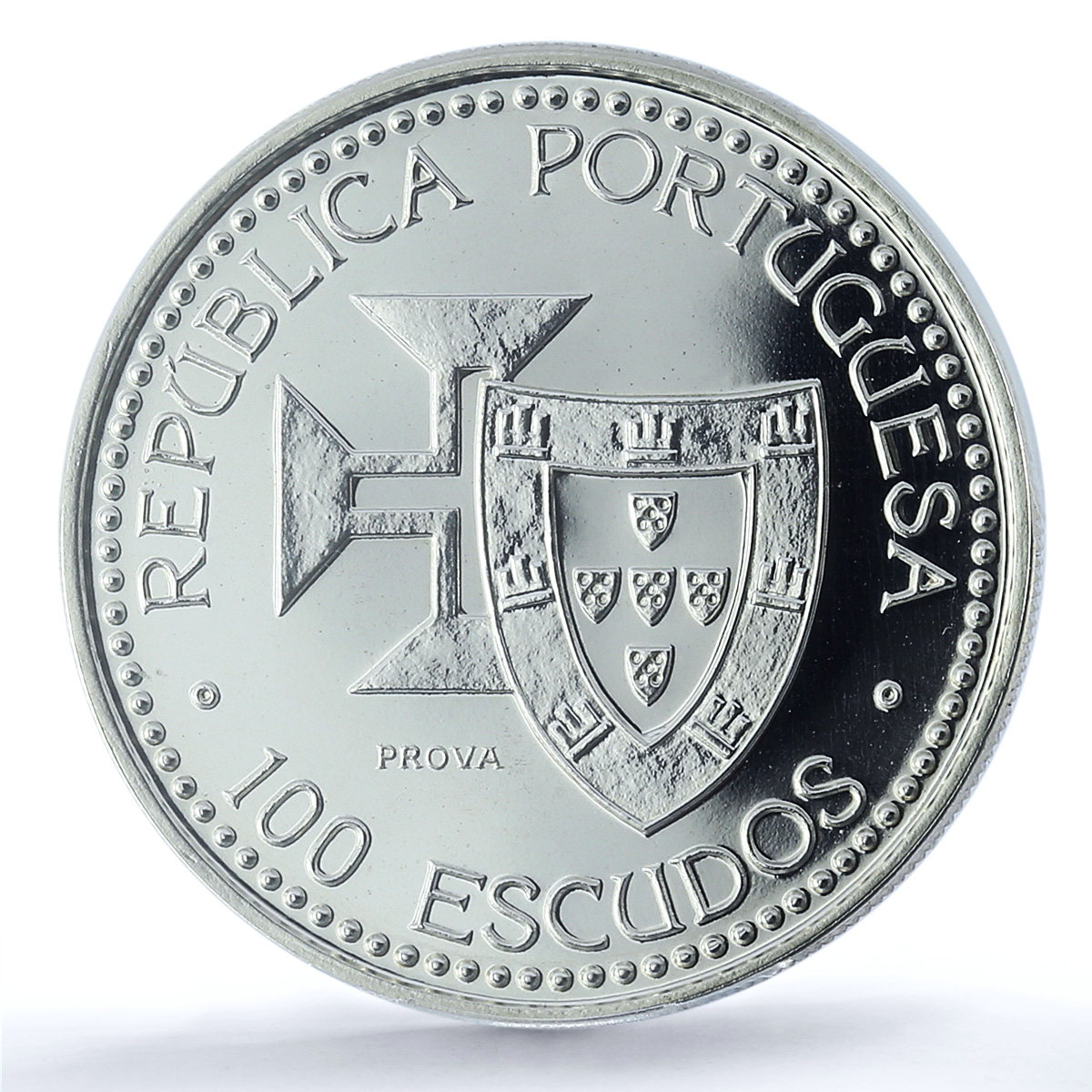 Portugal 100 escudos Madeira Porto Probe KM-647a Ship SP69 PCGS silver coin 1989 Portugal 100 escudos Madeira Porto Probe KM-647a Ship SP69 PCGS silver coin 1989