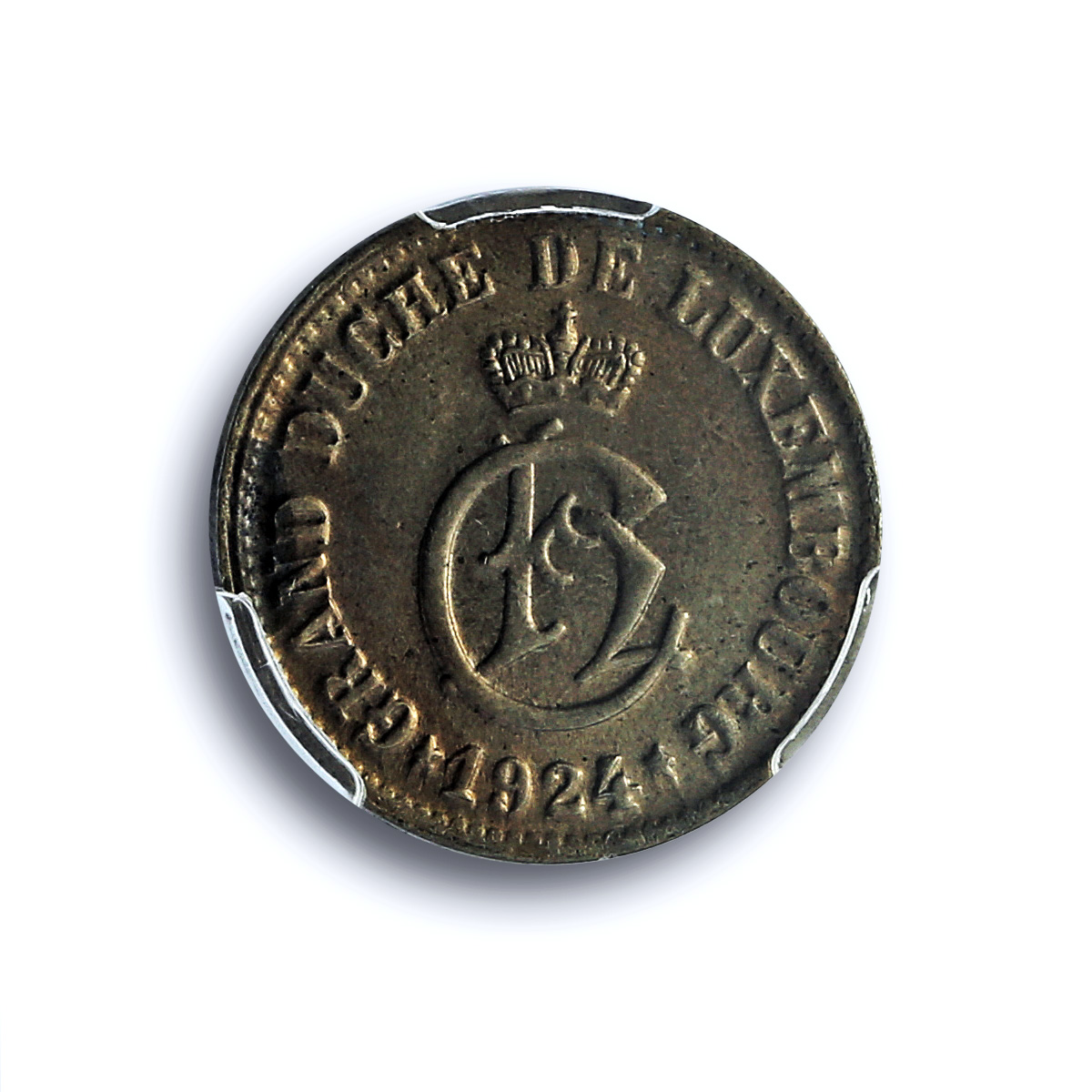 Luxembourg 5 centimes Duchess Charlotte Coinage MS64 PCGS CuNi coin 1924 Luxembourg 5 centimes Duchess Charlotte Coinage MS64 PCGS CuNi coin 1924