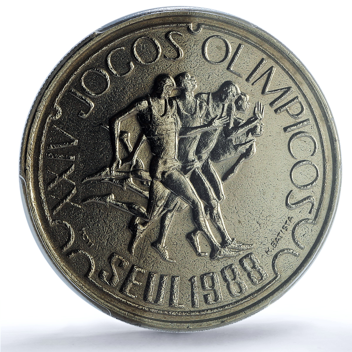 Portugal 250 escudos Olympic Games Seoul Probe KM-643 SP 65 PCGS CuNi coin 1988 Portugal 250 escudos Olympic Games Seoul Probe KM-643 SP 65 PCGS CuNi coin 1988