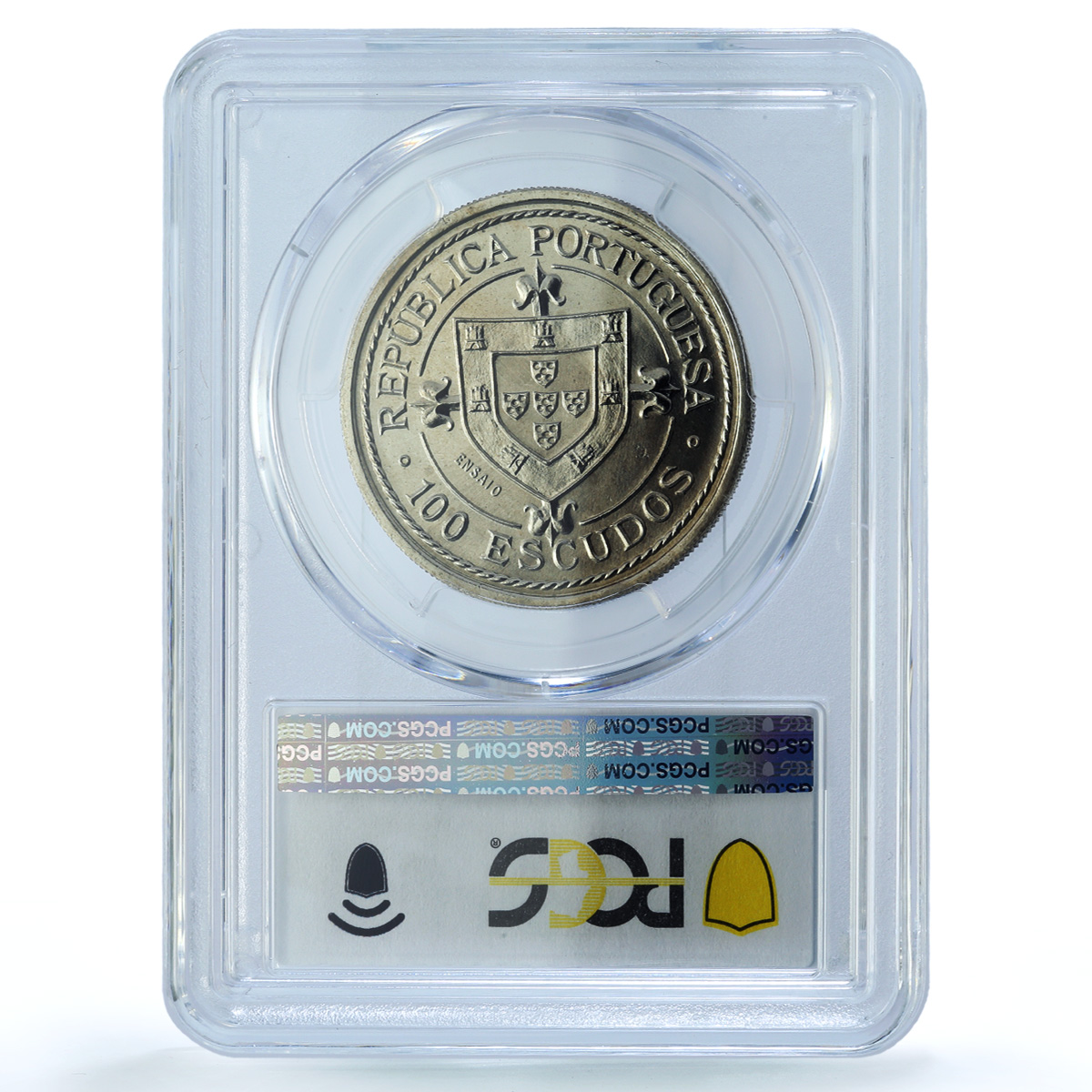 Portugal 100 escudos Nuno Tristao Essai KM-640 Ship SP 67 PCGS CuNi coin 1987 Portugal 100 escudos Nuno Tristao Essai KM-640 Ship SP 67 PCGS CuNi coin 1987