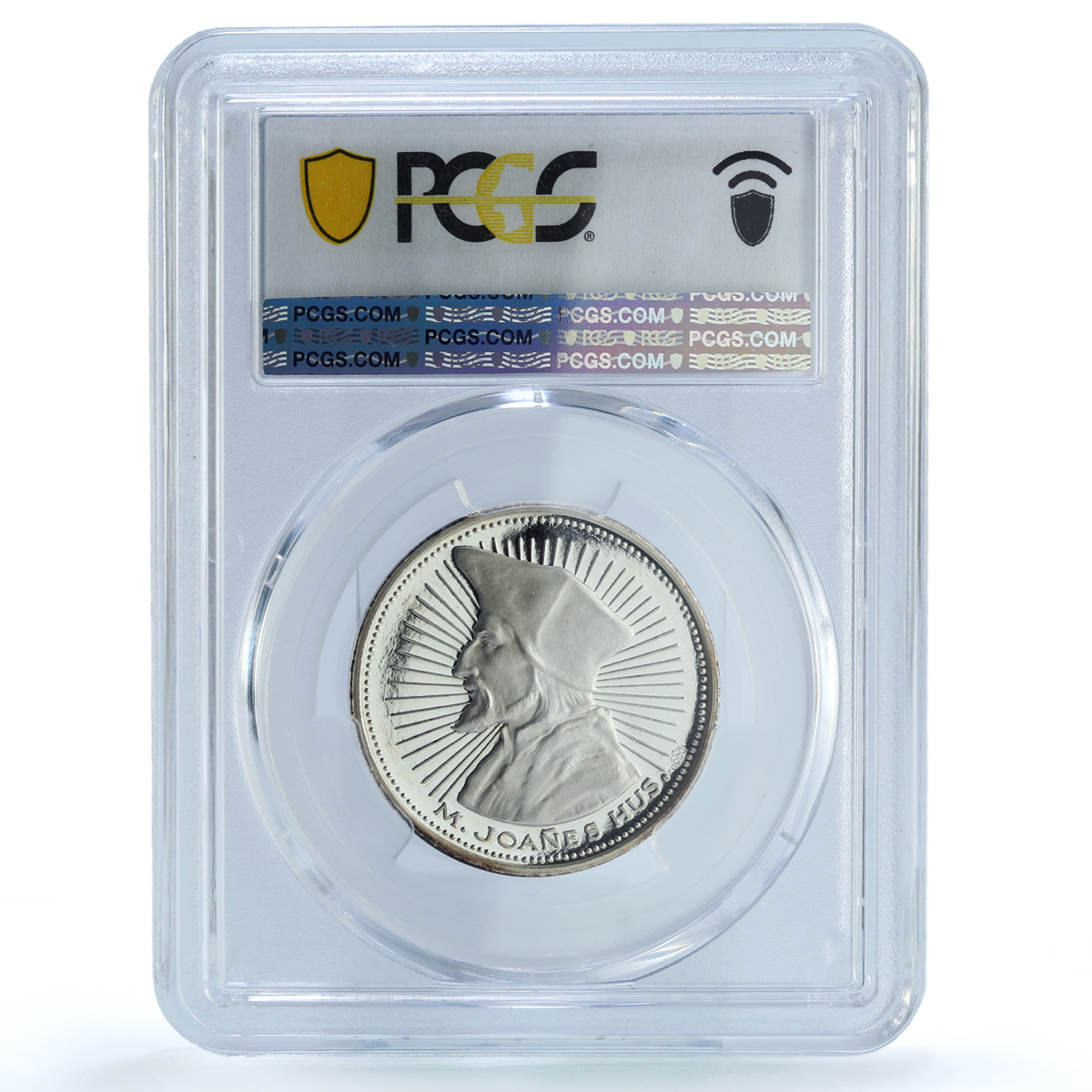 Czechoslovakia Dubcek Jan Hus Pravda Vitezi History SP67 PCGS silver medal 1968 Czechoslovakia Dubcek Jan Hus Pravda Vitezi History SP67 PCGS silver medal 1968