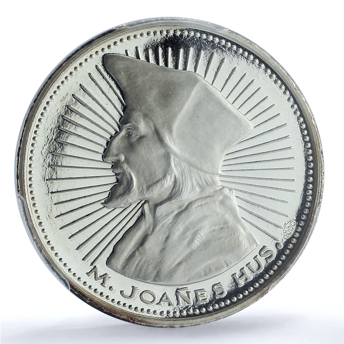 Czechoslovakia Dubcek Jan Hus Pravda Vitezi History SP67 PCGS silver medal 1968 Czechoslovakia Dubcek Jan Hus Pravda Vitezi History SP67 PCGS silver medal 1968