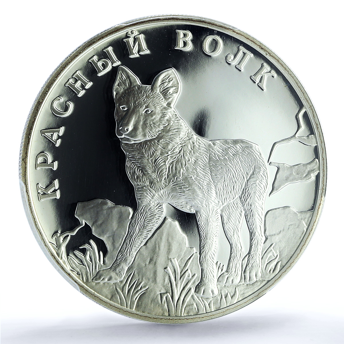 Russia 1 rouble Conservation Red Book Wild Dog Wolf PR69 PCGS silver coin 2005 Russia 1 rouble Conservation Red Book Wild Dog Wolf PR69 PCGS silver coin 2005