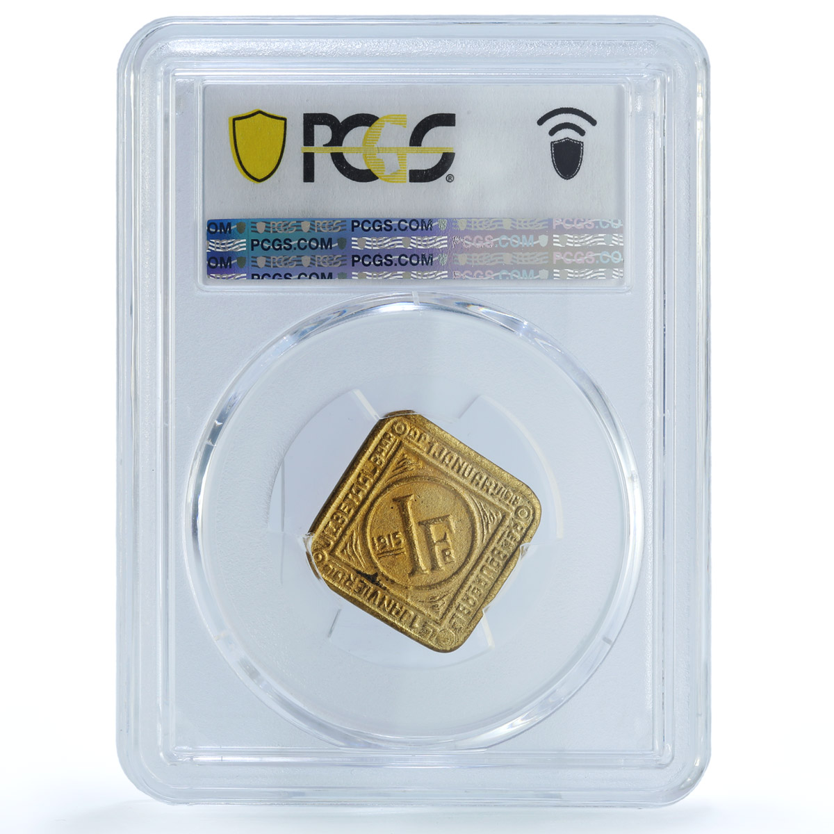 Belgium Ghent 1 franken German Occupation Coinage KM-Tn3 MS64 PCGS coin 1915 Belgium Ghent 1 franken German Occupation Coinage KM-Tn3 MS64 PCGS coin 1915