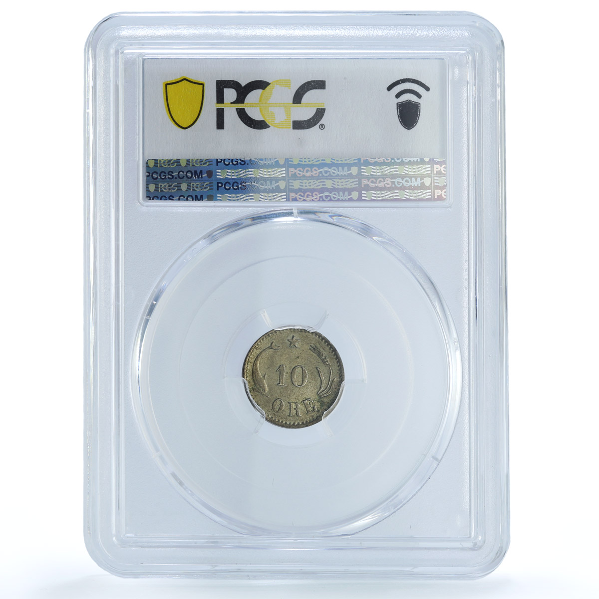 Denmark 10 ore King Christian IX Coinage KM-795 MS63 PCGS billon coin 1899 Denmark 10 ore King Christian IX Coinage KM-795 MS63 PCGS billon coin 1899
