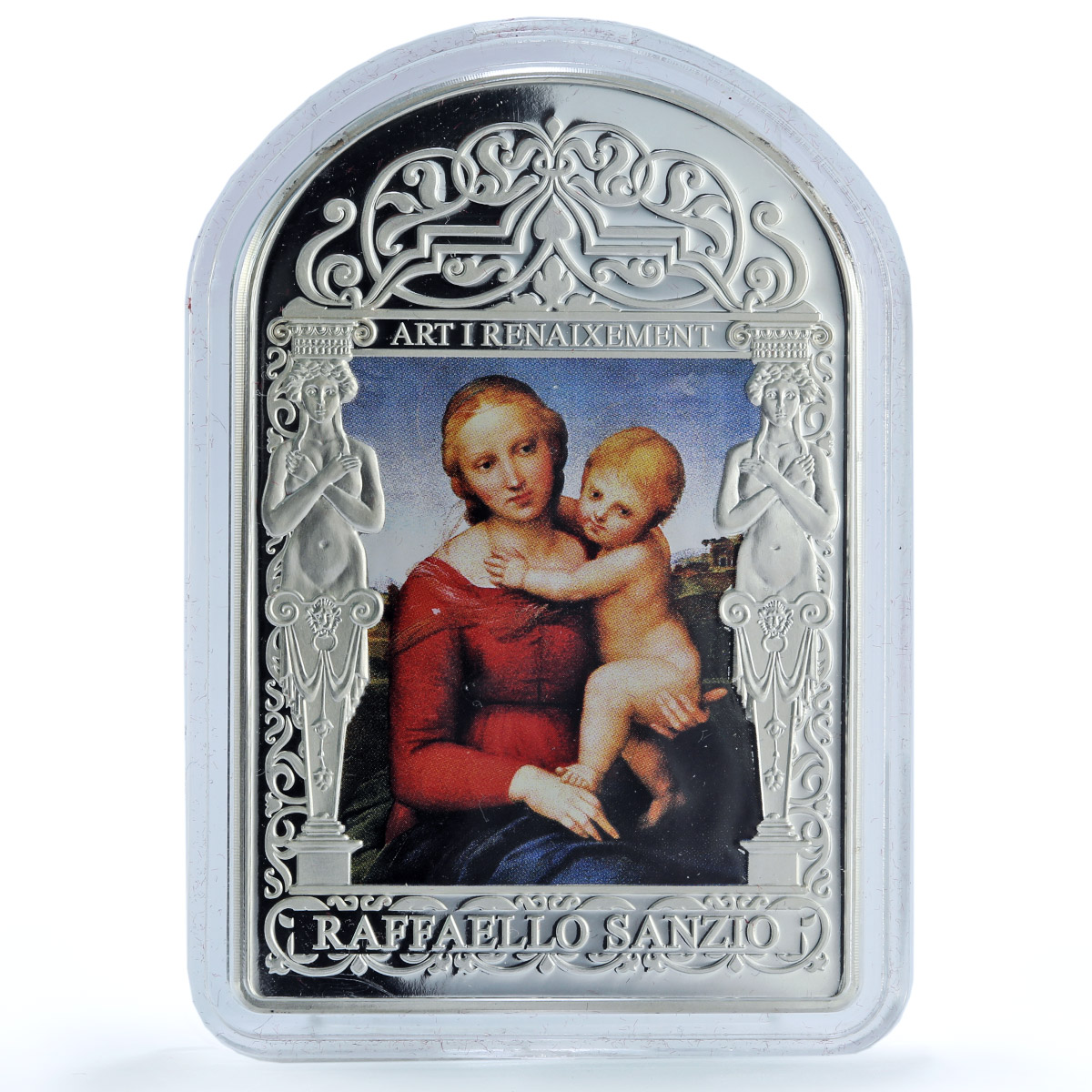 Andorra 15 diners Small Cowper Madonna Raphael KM-470 Art proof silver coin 2011