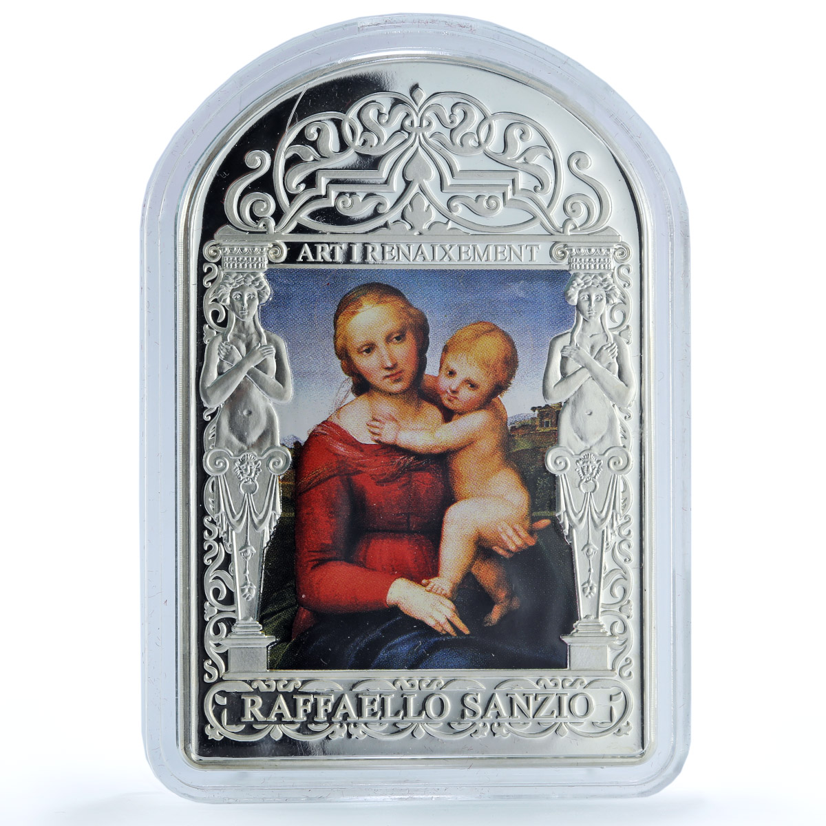 Andorra 15 diners Small Cowper Madonna Raphael KM-470 Art proof silver coin 2011