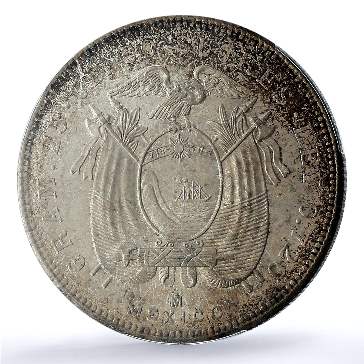 Ecuador 5 sucres Republic Coinage Antonio Sucre KM-79 MS64 PCGS silver coin 1944 Ecuador 5 sucres Republic Coinage Antonio Sucre KM-79 MS64 PCGS silver coin 1944