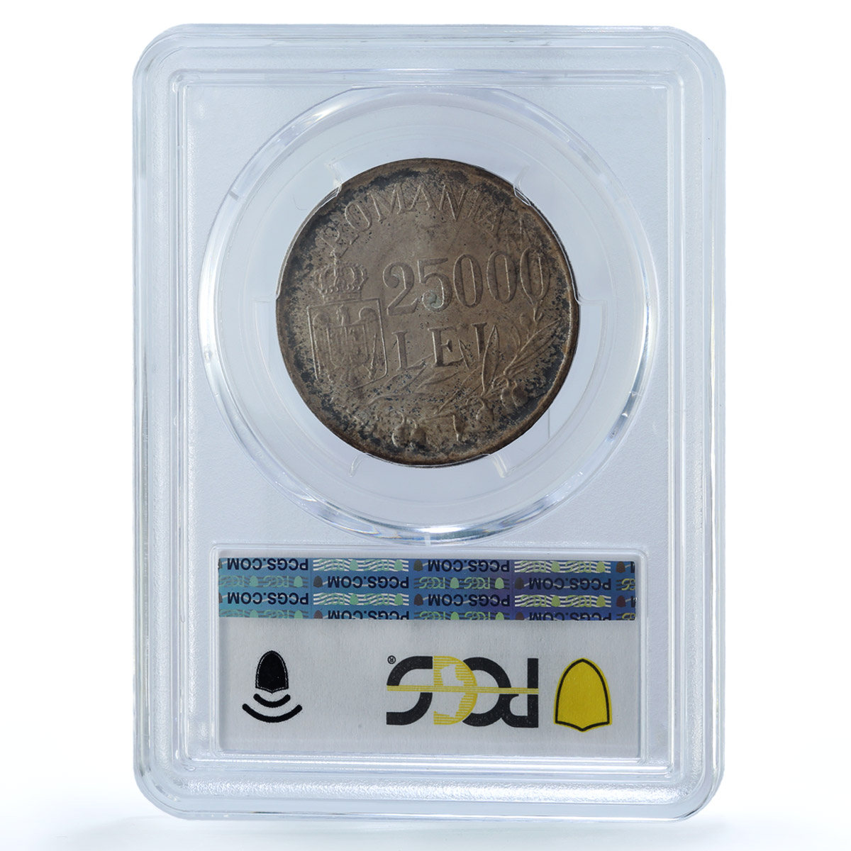 Romania 25000 lei King Mihai Michael I Coinage KM-70 MS63 PCGS silver coin 1946 Romania 25000 lei King Mihai Michael I Coinage KM-70 MS63 PCGS silver coin 1946