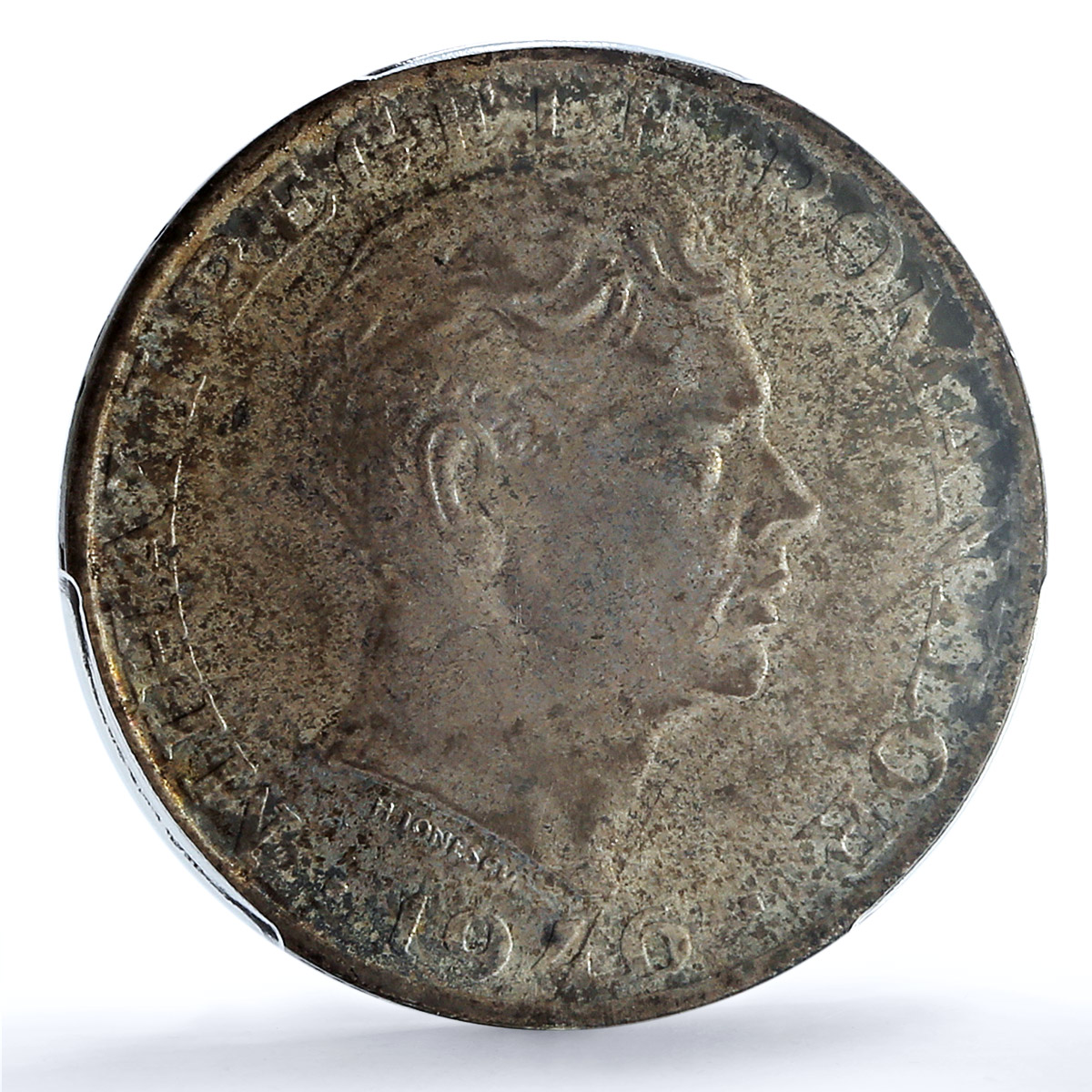 Romania 25000 lei King Mihai Michael I Coinage KM-70 MS63 PCGS silver coin 1946 Romania 25000 lei King Mihai Michael I Coinage KM-70 MS63 PCGS silver coin 1946