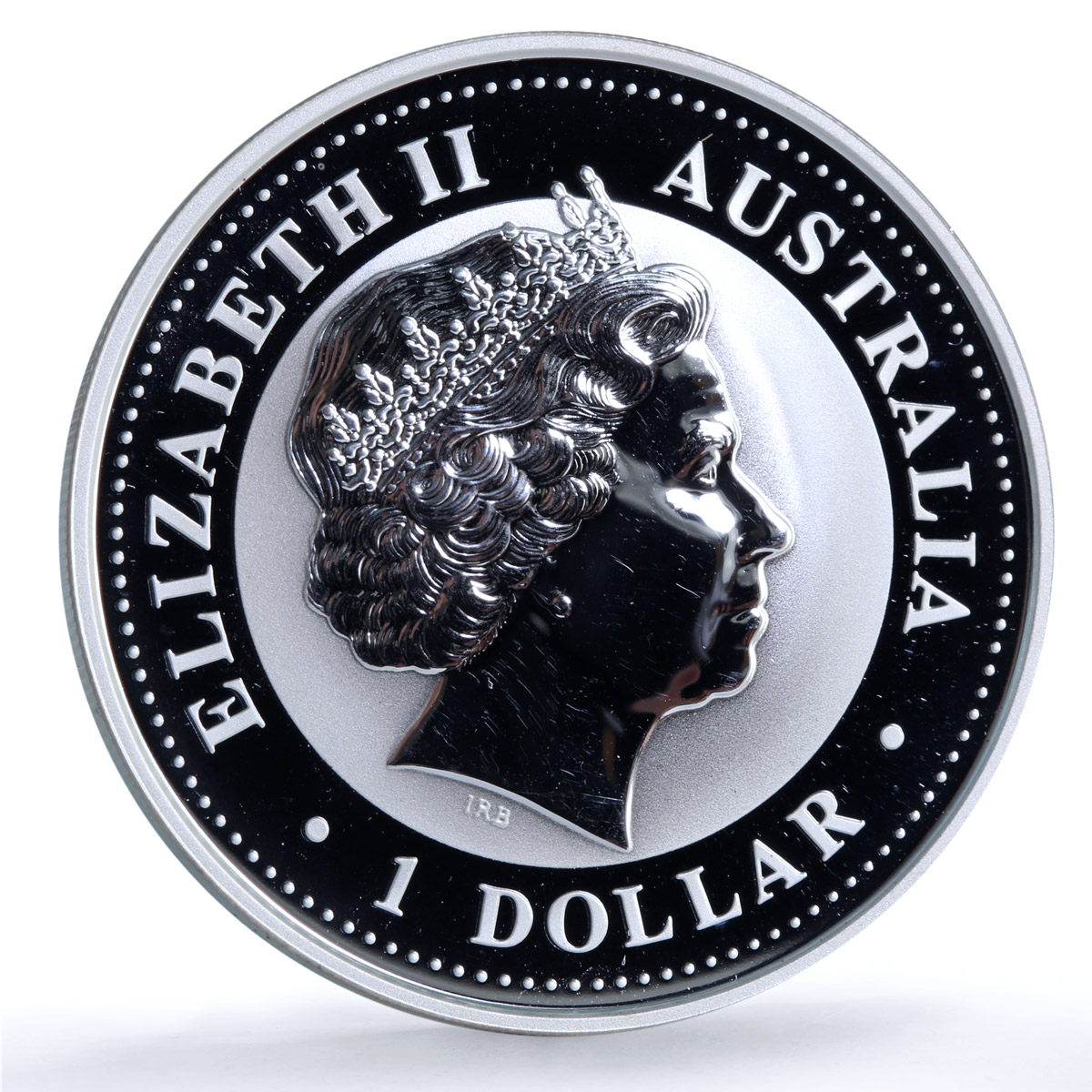 Australia 1 dollar Year of the Rooster KM-695 Lunar Series 1 silver coin 2005