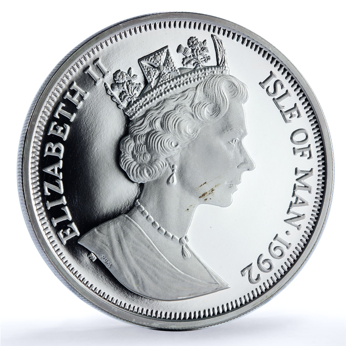 Isle of Man 1 crown Siamese KM-332a Cat Crowns proof silver coin 1992