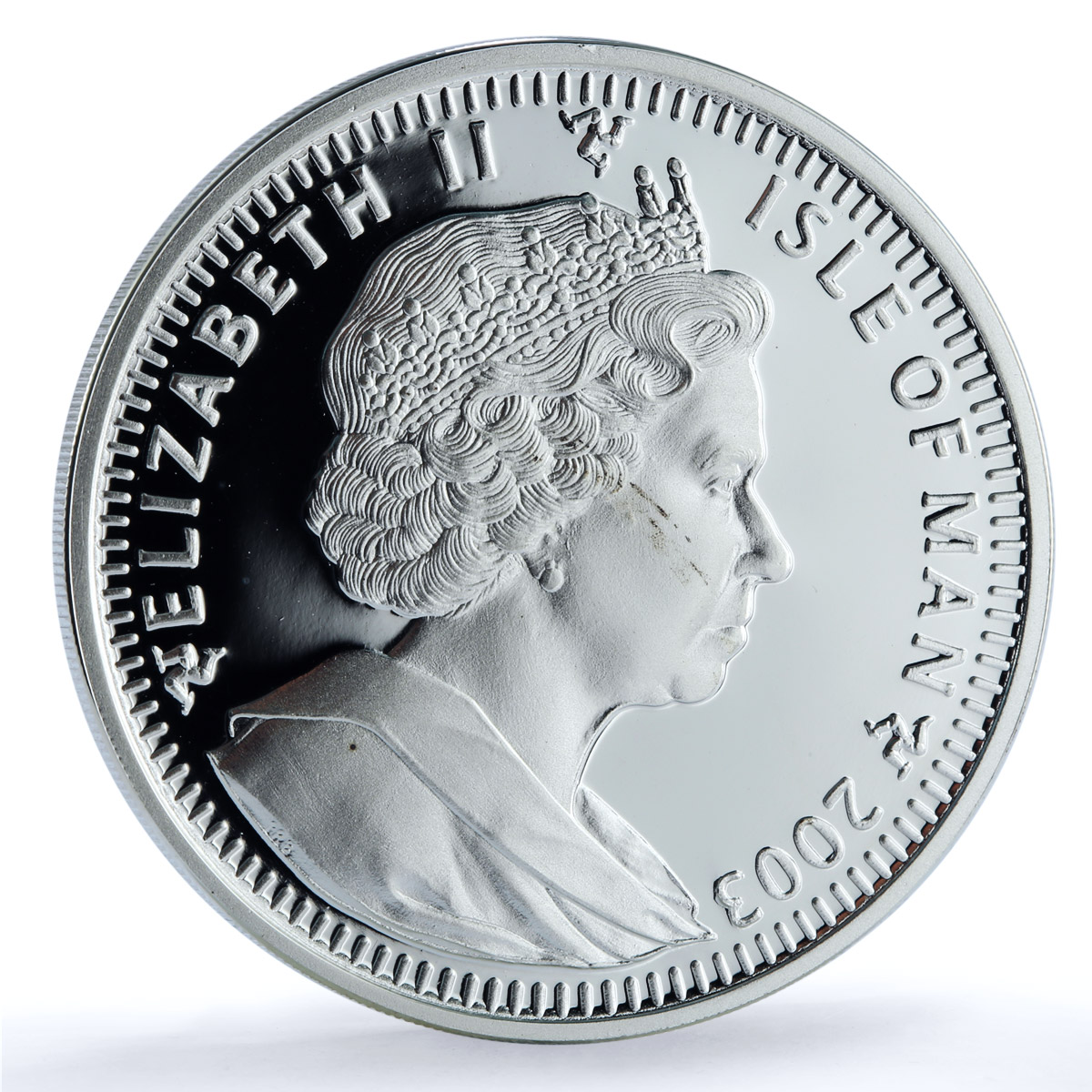 Isle of Man 1 crown Balinese Kittens KM-1165a Cat Crowns proof silver coin 2003