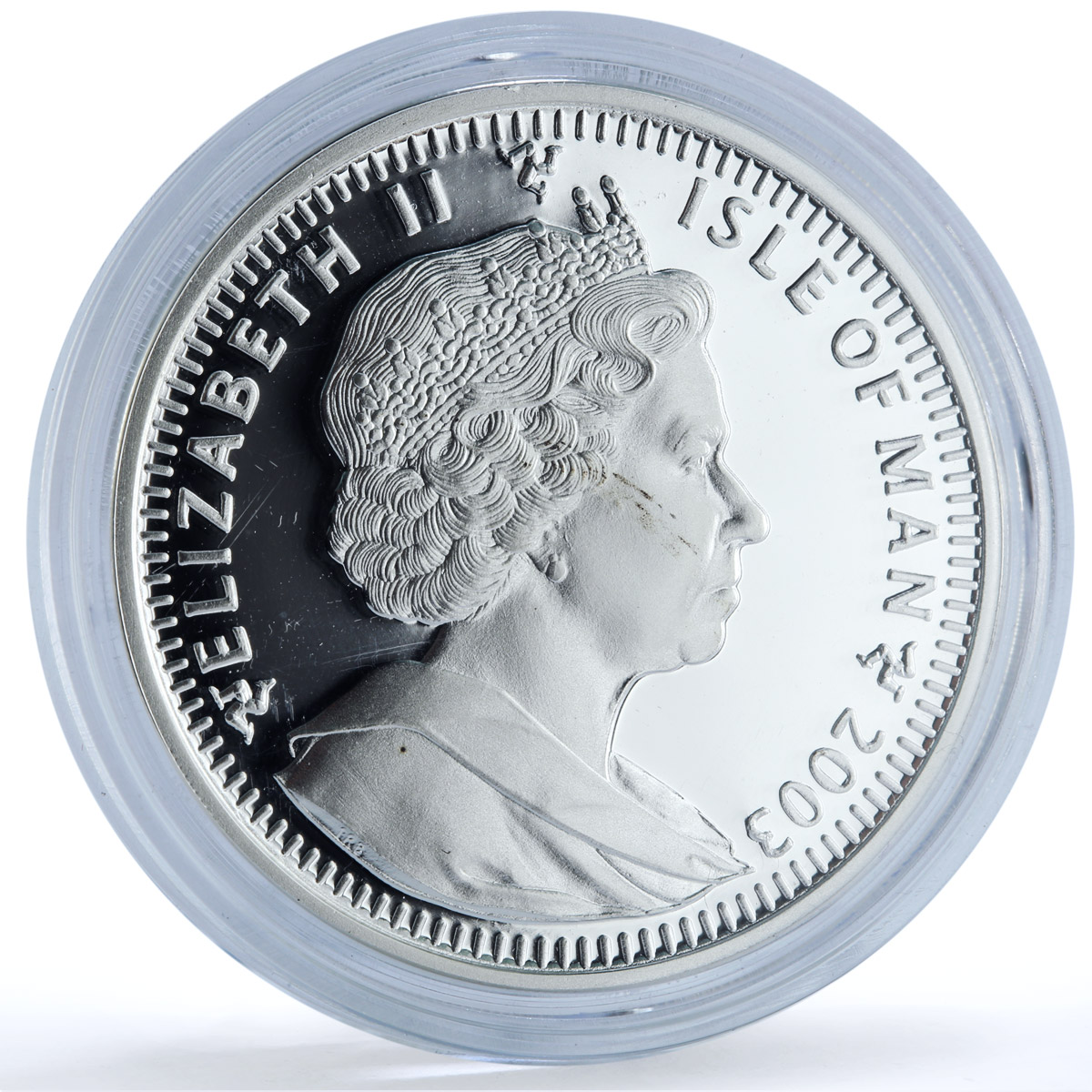 Isle of Man 1 crown Balinese Kittens KM-1165a Cat Crowns proof silver coin 2003