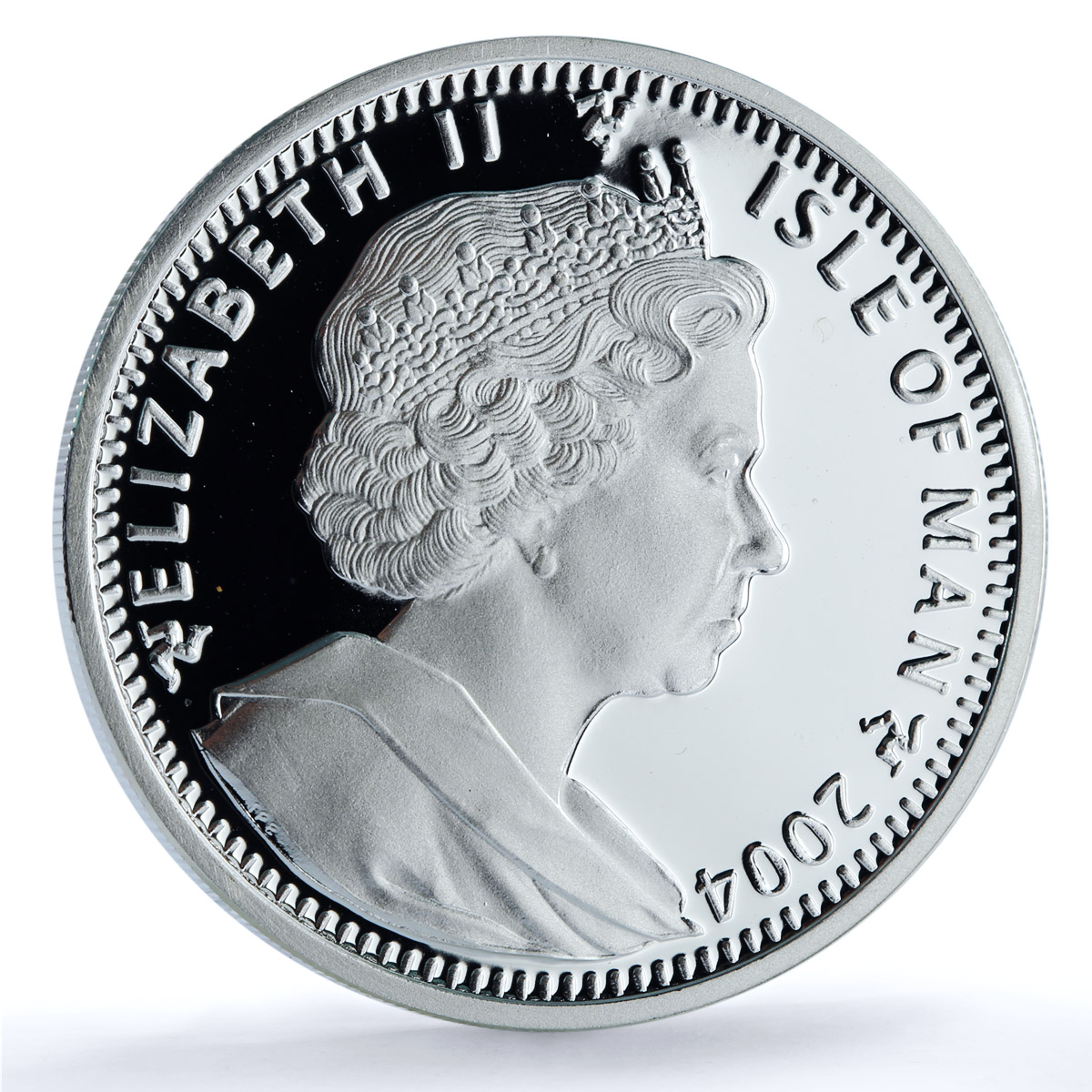 Isle of Man 1 crown Tonkinese Kittens KM-1246a Cat Crowns proof silver coin 2004