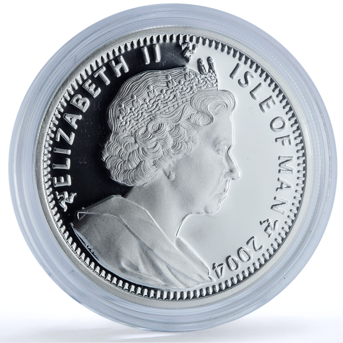 Isle of Man 1 crown Tonkinese Kittens KM-1246a Cat Crowns proof silver coin 2004